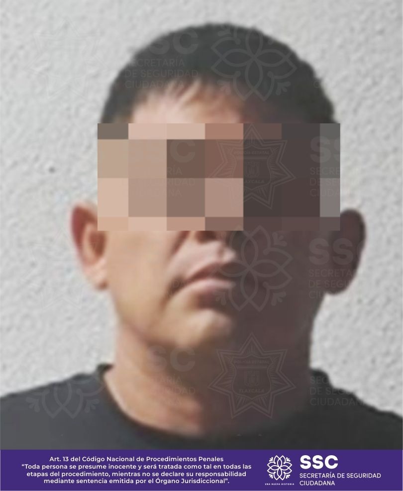 Asegura SSC a sujeto por portación ilegal de arma de fuego en Tepetitla